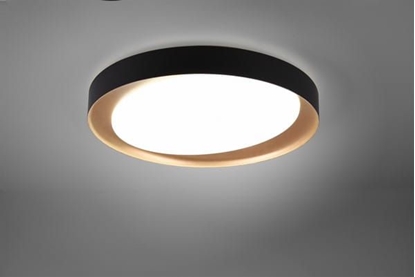 Picture of Lampa sufitowa Trio RL Nowoczesny plafon czarny Trio RL Zeta LED R62712402