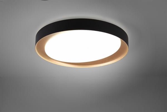Picture of Lampa sufitowa Trio RL Nowoczesny plafon czarny Trio RL Zeta LED R62712402