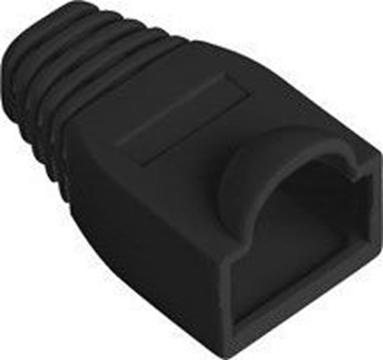 Изображение Lanberg LANBERG Osonka na wtyk RJ45 czarna 100 sztuk