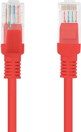 Picture of Lanberg Patchcord, Cat5e, nieekranowany, 0.5m, czerwony (PCU5-10CC-0050-R)