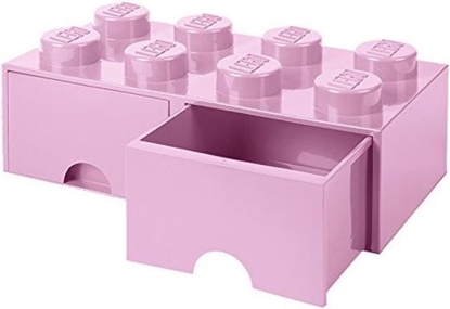 Picture of LEGO Room Copenhagen Brick Drawer 8 pojemnik różowy (RC40061738)