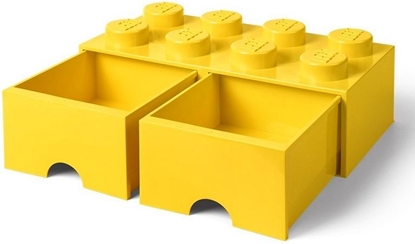 Picture of LEGO Room Copenhagen Brick Drawer 8 pojemnik żółty (RC40061732)