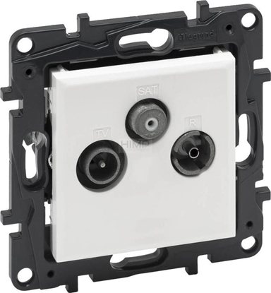 Изображение Legrand Gniazdo antenowe Legrand Niloe Step 863180 TV-RD-SAT kocowe gwiazda biae