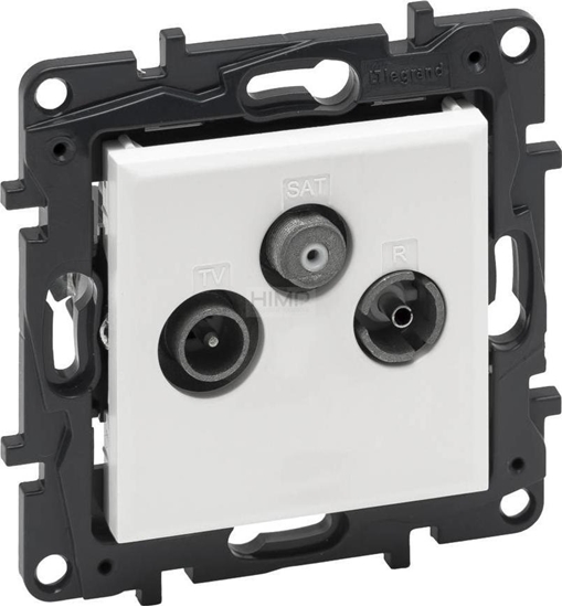Изображение Legrand Gniazdo antenowe Legrand Niloe Step 863180 TV-RD-SAT kocowe gwiazda biae
