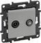 Attēls no Legrand Gniazdo antenowe Legrand Niloe Step 863383 TV-SAT kocowe gwiazda 2-przewodowe aluminium