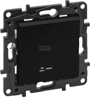 Изображение Legrand cznik pojedynczy Niloe Step 863511 podwietlany czarny