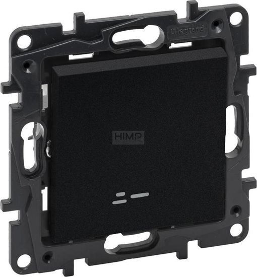 Изображение Legrand cznik pojedynczy Niloe Step 863511 podwietlany czarny