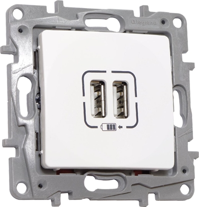 Picture of Legrand Legrand NILOE Gniazdo adowarka USB podwójna do ramki 764594
