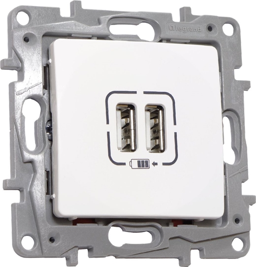 Picture of Legrand Legrand NILOE Gniazdo adowarka USB podwójna do ramki 764594