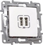 Attēls no Legrand Legrand NILOE Gniazdo adowarka USB podwójna do ramki 764594