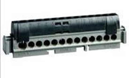 Изображение Legrand Listwa przyaczeniowa 8-otworów czarna IP2xC-8 (004852)