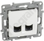 Picture of Legrand NILOE Gniazdo komputerowe podwójne 2x RJ45 kat. 6 UTP biae (764574)