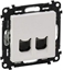 Attēls no Legrand VALENA LIFE Gniazdo komputerowe podwójne RJ45 kat.6 UTP biae (753143)