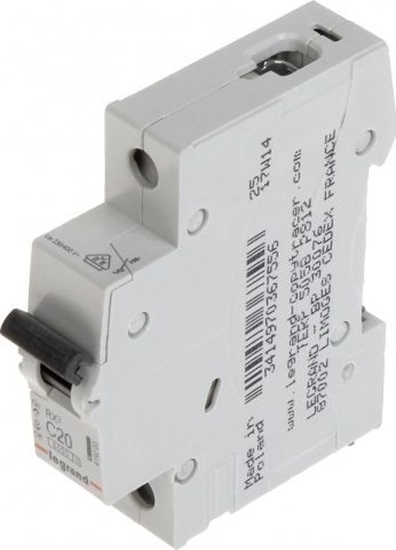 Picture of Legrand Wycznik Nadprdowy Le-419203 Jednofazowy 20a Typ C Legrand