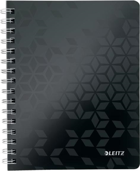 Picture of Leitz Koonotatnik w kratk A5 PP Leitz WOW, czarny 46410095