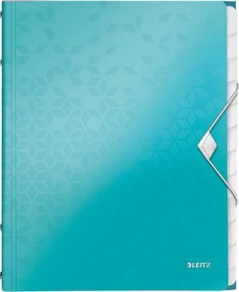 Attēls no Leitz TECZKA Z GUMK LEITZ WOW 12 PRZEKADEK, TURKUSOWY