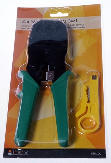 Picture of Libox Zaciskarka wtyków RJ11/RJ12/RJ45 + stripper (LB0100)