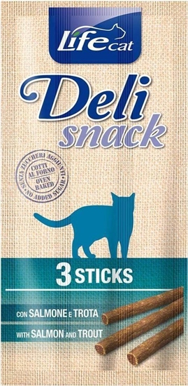 Picture of Life Pet Care Life Cat Deli Salmon + Trout 3szt. x 5g Deli Snacks