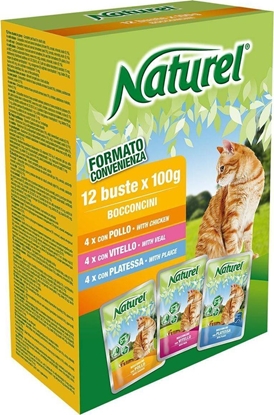 Picture of Life Pet Care LIFE CAT NATUREL BOX 12x100g CHICKEN + VEAL + PLAICE