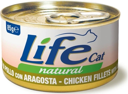 Attēls no Life Pet Care LIFE CAT puszka 85g CHICKEN + LOBSTER FILLETS