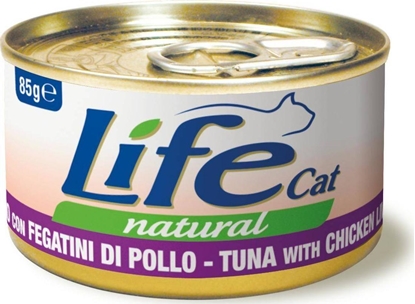 Attēls no Life Pet Care LIFE CAT pusz.85g TUNA + CHICKEN LIVER /24