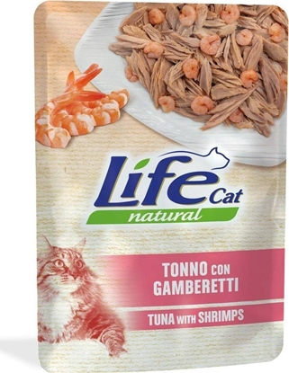 Attēls no Life Pet Care LIFE CAT sasz.70g TUNA + SHRIMPS + CARRORTS /30