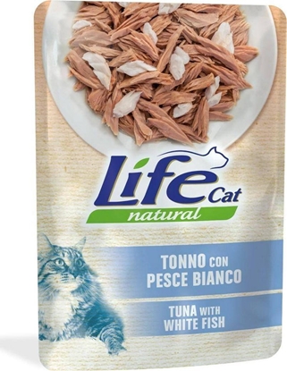Picture of Life Pet Care LIFE CAT sasz.70g TUNA + WHITE FISH /30