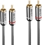 Picture of Lindy 2m Dual Phono Audio Cable, Cromo Line