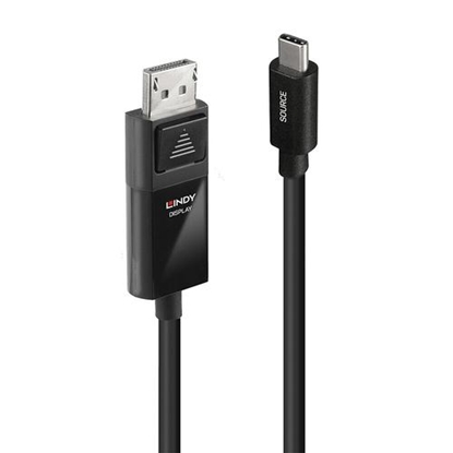 Attēls no Lindy 2m USB Type C to DP 4K60 Adapter Cable with HDR
