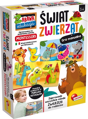 Изображение Lisciani Montessori wiat Zwierzt 3+ Lisciani