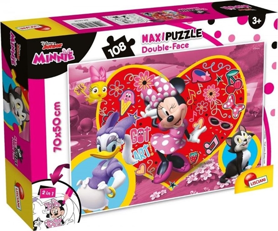 Изображение Lisciani Puzzle dwustronne maxi 108 Myszka Minnie