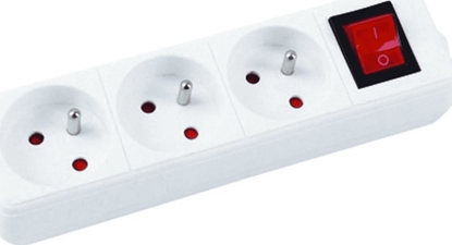 Picture of Listwa zasilajca Office Products przeciwprzepiciowa 3 gniazda 3 m biaa (13113341-14)