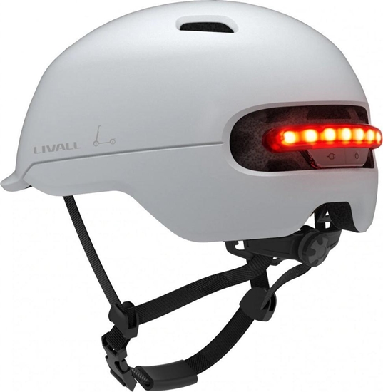 Picture of Livall Smart Kask Miejski C20 LED/SOS Biay Roz. M 54-58cm