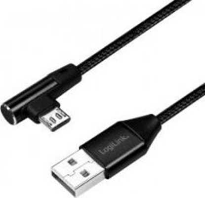 Attēls no Kabel USB LogiLink USB-A - microUSB 1 m Czarny (CU0142)