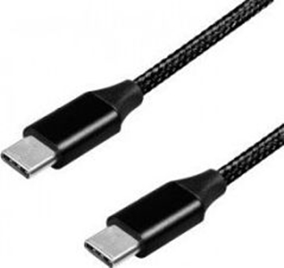 Изображение Kabel USB LogiLink USB-C - USB-C 1 m Czarny (CU0154)