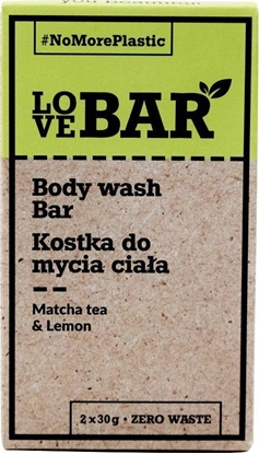 Изображение Love Bar LOVE BAR_Body Wash Bar kostka do mycia ciaa Matcha Limonka 2x30g