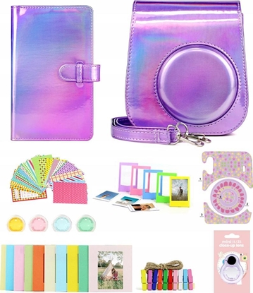 Attēls no Pokrowiec LoveInstant Zestaw 8w1 Futera Album - Fujifilm Instax Mini 11 / Fioletowy Bysk
