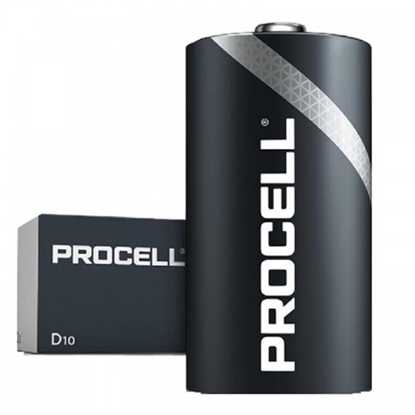 Picture of LR20/D baterija 1.5V Duracell Procell INDUSTRIAL sērija Alkaline PC1300 iep. 10gb.