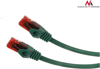 Изображение Maclean Patchcord, Cat6, 1m, zielony (MCTV-301G)