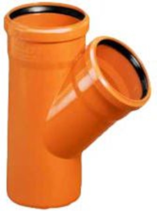 Attēls no Magnaplast Trójnik 87° kanalizacji zewntrznej KGFA 160/110mm (21330)