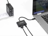 Picture of Manhattan USB-C to HDMI and USB-C (inc Power Delivery), 4K@60Hz, 19.5cm, Black, Power Delivery to USB-C Port (60W), Equivalent to CDP2HDUCP, Male to Females, Lifetime Warranty, Retail Box