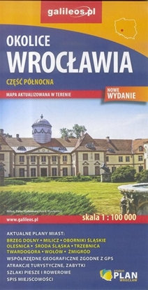 Attēls no Mapa - Okolice Wrocławia cz. północna 1:100 000