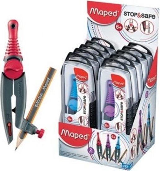 Изображение Maped Cyrkiel Stop&Safe + oówek MAPED