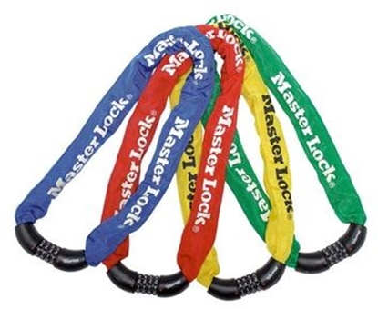 Attēls no MasterLock Zapicie rowerowe QUANTUM 8392 ACUCH 8mm 40mm 90cm SZYFR zestaw mix kolorów pudeko 6szt. (MRL-8392EURDPROCOL)
