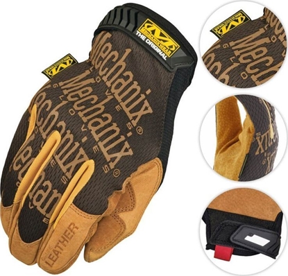 Picture of Mechanix Wear Mechanix Wear Rkawice Original Leather Czarne-Coyote XL
