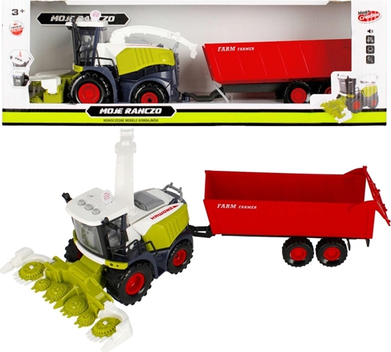 Изображение Mega Creative Moje ranczo Kombajn z przyczep 40 cm ze wiatem i dwikami