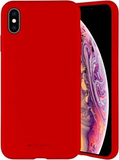 Picture of Mercury Mercury Silicone Samsung S21+ G996 czerwony/red