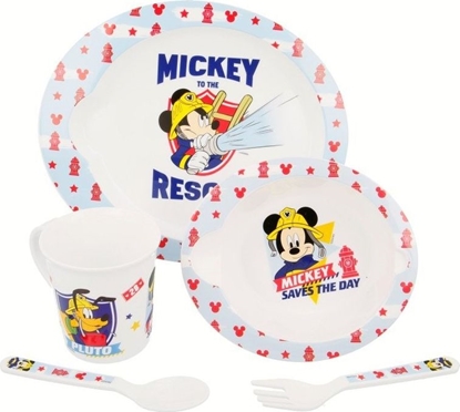 Picture of Disney Mickey Mouse - Duży zestaw naczyń do mikrofali (5 szt) uniwersalny