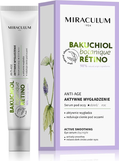 Изображение Miraculum  Bakuchiol Botanique Retino Serum pod oczy - aktywne wygadzenie 20ml
