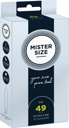 Attēls no Mister Size Mister Size Condoms prezerwatywy dopasowane do rozmiaru 49mm 10szt.